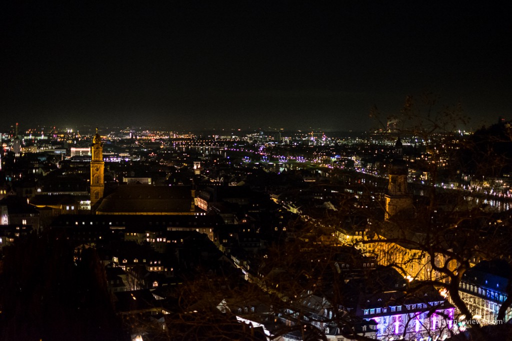 Blick von der Schlossterrasse in Richtung Westen